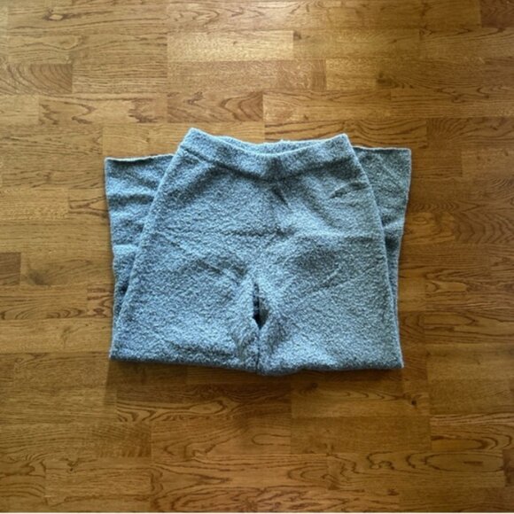 Natural Life Cozy Knit Boucle Gray Pull On sweatpants soft Wide Pants PJ Lounge - Picture 4 of 5